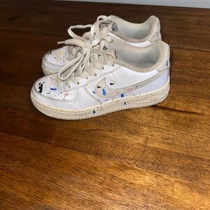 Nike Air Force 1 Paint Splatter Sneakers